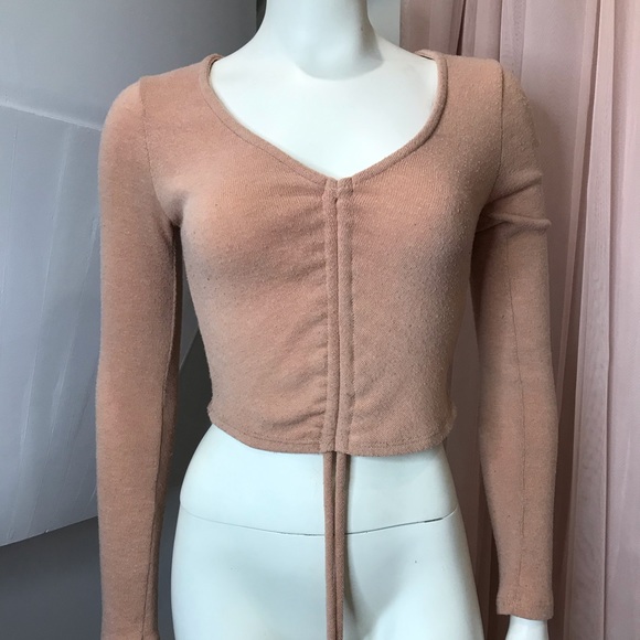 POWDER PINK FOREVER 21 CROP TOP - Picture 1 of 4